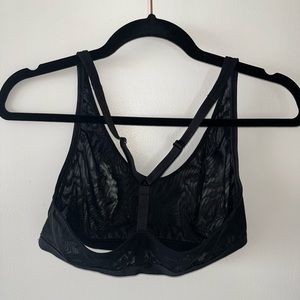 Parade Mesh Scoop Bralette, Size: L, Color: Black